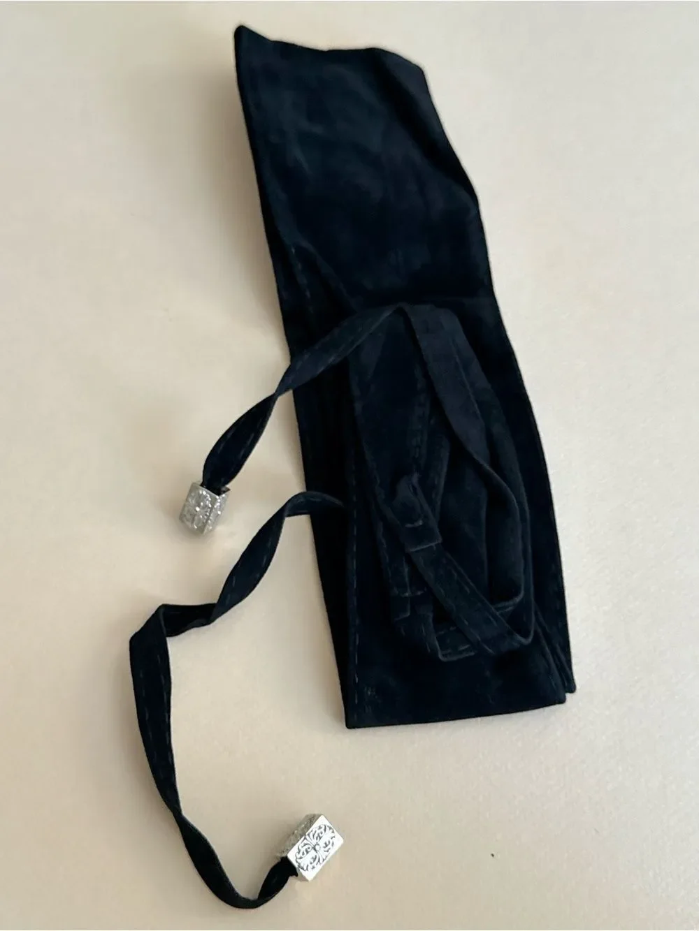 Black boho belt S1426